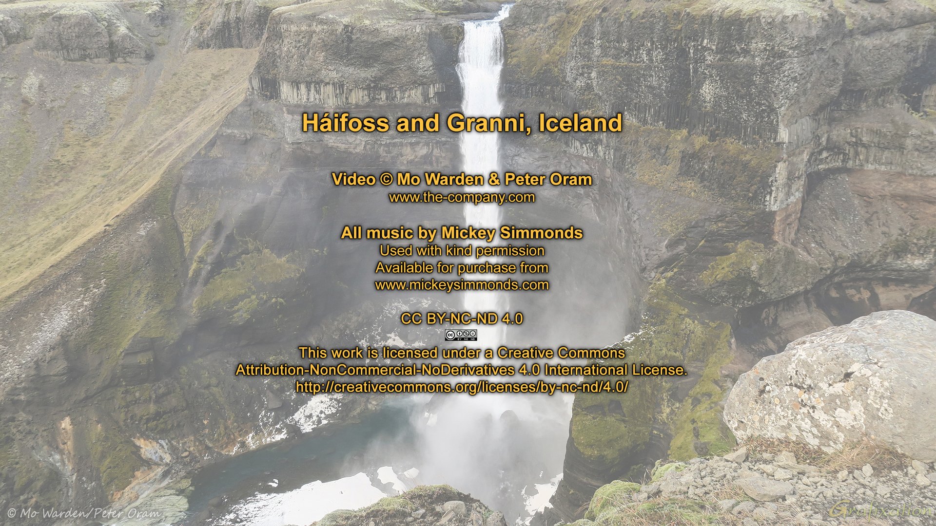Háifoss and Granni waterfalls, southern Iceland